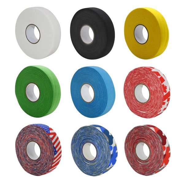 Farbiger sportlicher Eishockey -Grip Tape Stick Good Gear Shin Guard -Rolle für Fitness 2,5 cm 25m 231227
