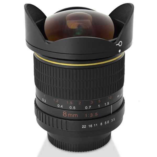 JINTU 8 mm F30 Weitwinkelobjektiv Fisheye-Objektiv für T7 T7i SL1 60D 77D 80D 5D III IV 1D 750D 90D Kamera 231226