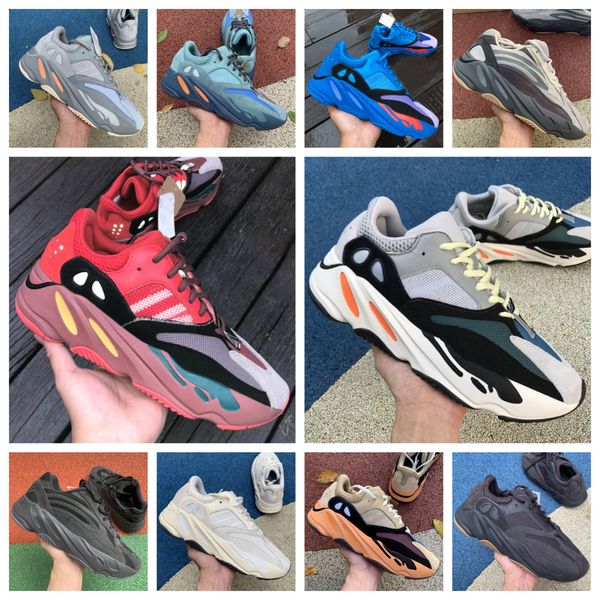 Designer 700v3 Homens Mulheres Casual Running Shoes 700 Sólido Cinza Argila Marrom Fade Sal Carbono Hi Res Vermelho Azul Desbotado Creme Triplo Preto Vanta Mens Treinadores Sneaker Tamanho 36-46