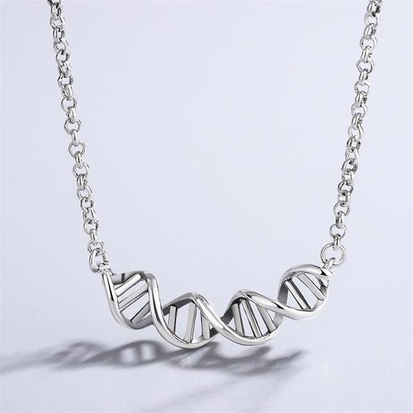 Catene VENTFILLE 925 Sterling Silver DNA ed Collana A Spirale Per Le Donne Personalità Alla Moda Regali Del Partito Dei Monili 2021 Drop254o