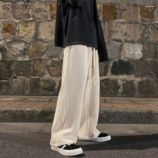 Pantaloni da uomo più velluto da uomo velluto a coste americano Hip Hop streetwear larghi dritti adolescenti pantaloni Harajuku tutto-fiammifero caldo inverno Ly