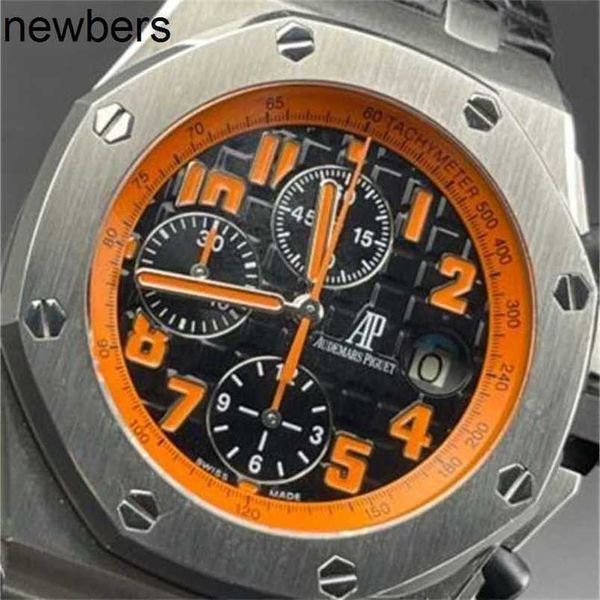 Top Audemar Pigue Apf Factory Royal Oak Offshore orologio meccanico da uomo sportivo moda orologio da polso Piglet Time Code Volcano 26170st.oo.d101cr.01 WN-OLRIT8U5