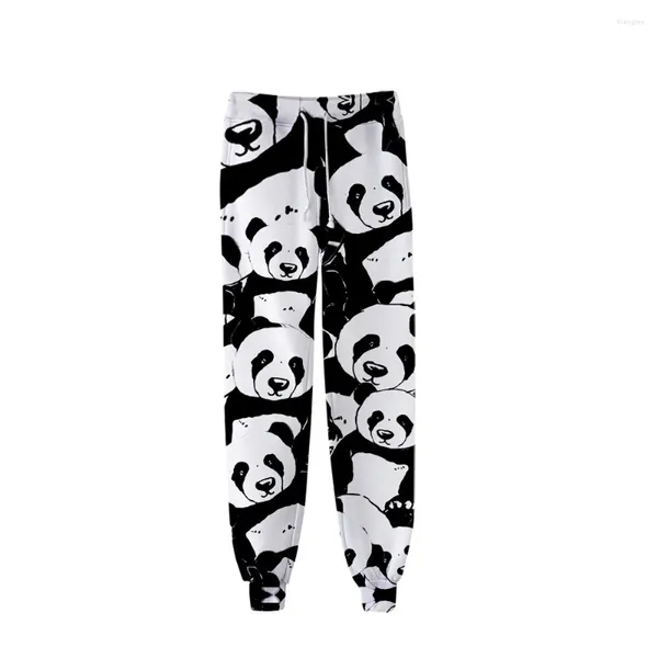 Erkekler Pantolon Hayvan Panda 3D Baskı Joggers Trailtsuit Erkek Kadın Komik Karikatür Sweetpants Spor Fitness Gevşek Hip Hop Pantolon Dropship