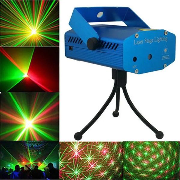 Gadget novo mini led rg projetor laser ajuste de iluminação palco dj discoteca festa clube luz frete grátis fedex dhl