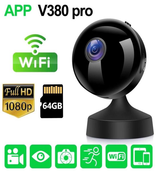 1080p Mini câmeras de vigilância de câmera IP com Wi -Fi Wireless Remote Security Protection Micro Camera Video Recorder8863399