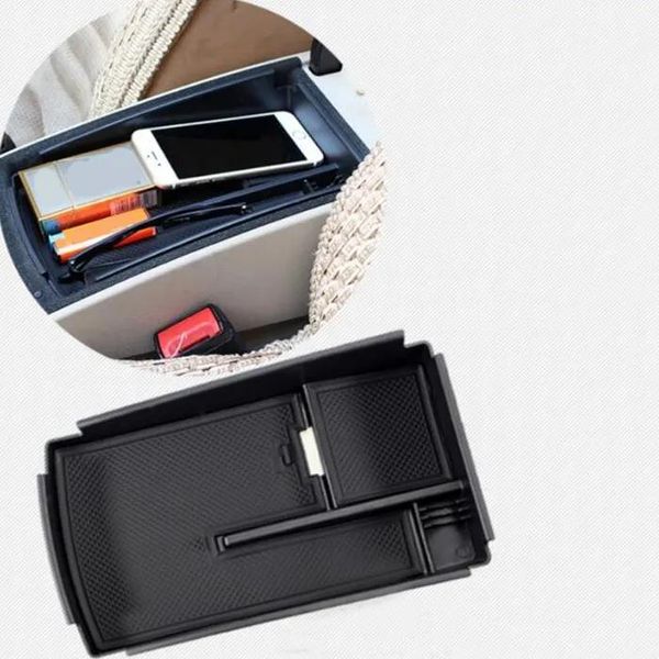 Organizzatore Vano portaoggetti per auto Bracciolo Box Scatola di immagazzinaggio secondaria FIT per Volkswagen VW Passat B7 CC MAGOTAN B6 B7L Car Styling