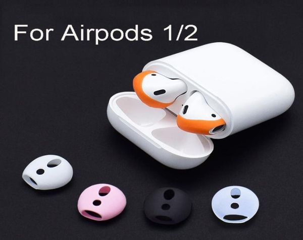 Voor Apple airpods 1 2 antilost siliconen hoes draadloze Bluetooth headset case ultradunne antislip oor Covers caps7914063