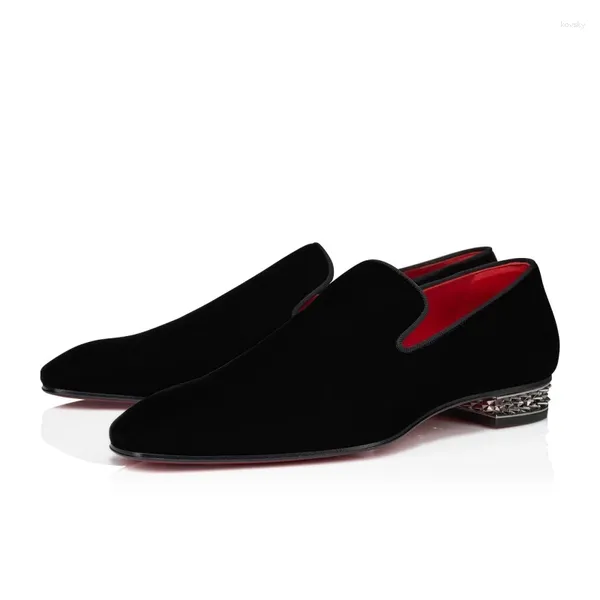 Sapatos de vestido preto camurça negócios homens mocassins ao ar livre casamento genuíno couro homens casuais primavera outono único