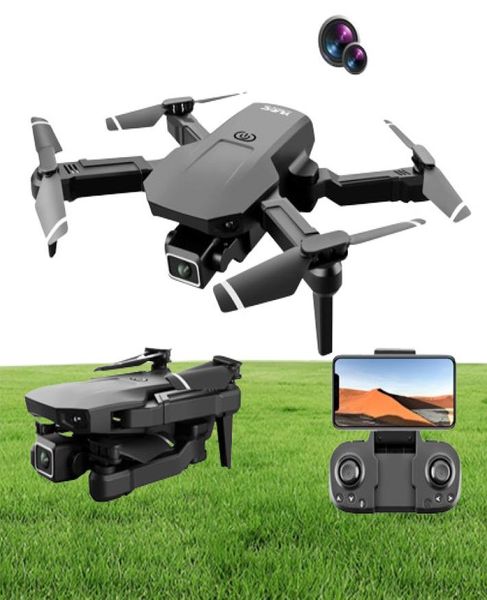 4K HD Drone Geniş Açılı Kamera WiFi FPV Yükseklik Çift Kamera Katlanabilir Mini Dron Quadcopter Helikopter TOY5737890