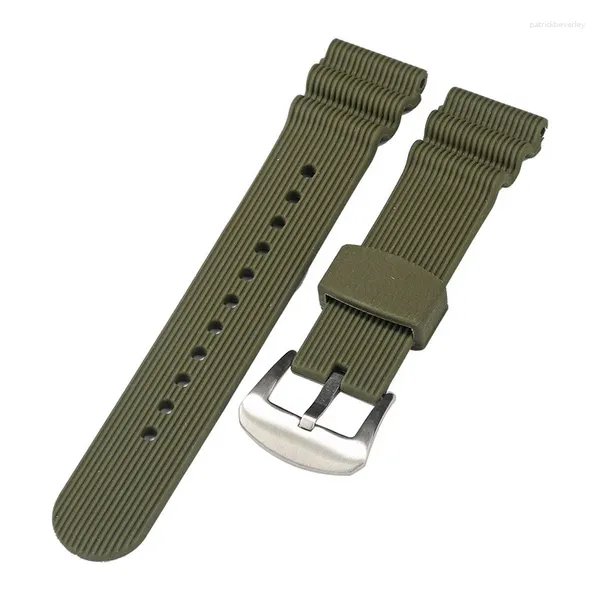 Assista Bandas Silicone Strap para Water Ghost 007 Abalone Pequeno MM SRPA21J1 Mergulho Enlatado 22m