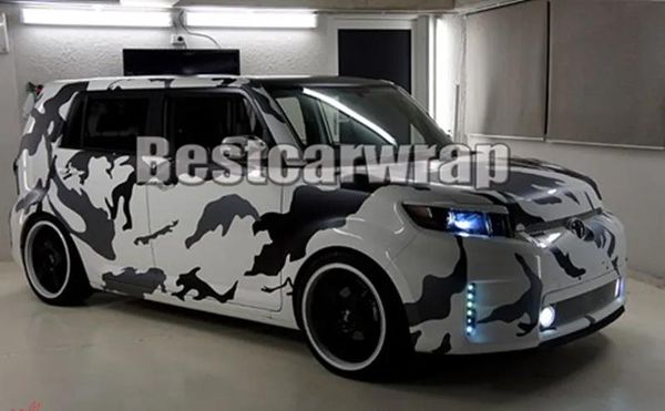 Aufkleber Verschiedene Ubran Arctic Camo Vinylfolie für Autofolienabdeckung mit luftblasenfreier Tarnung, LKW-Grafiken, Größe 1,52 x 30 m/Rolle 5 x 98 Fuß r