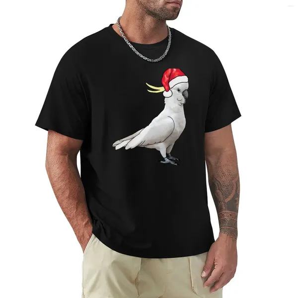 Erkek tank üstleri plaj adam tişört yaz üst Noel Noel kakkato tişört sevimli kıyafetler erkekler için grafik marka pamuk teeshirt