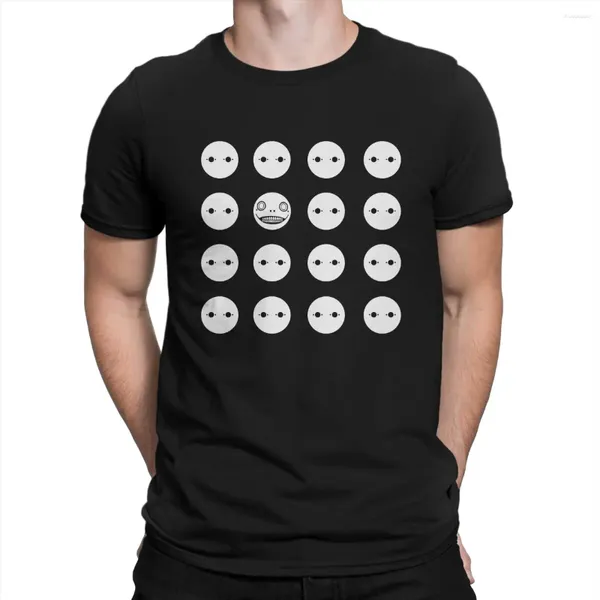 Herren T Shirts Yorha Symbol TShirt Automata Lächeln Individualität Shirt Harajuku Sweatshirts Hipster