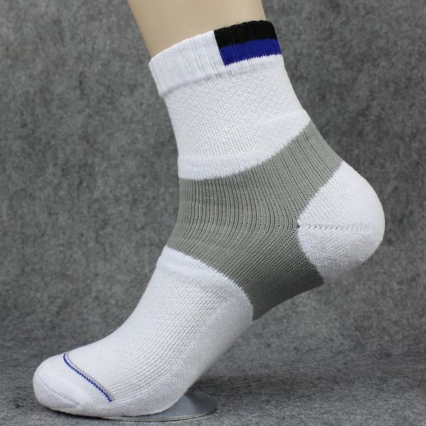 3 пары теннисных носков с утолщенной подошвой, дышащие спортивные носки для бадминтона для мужчин, свободный размер, качество T, черный, белый, серый цвета L690OLA 231227