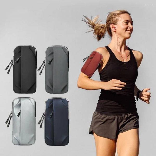 Outdoor-Taschen Sport Fitness Laufen Wasserdichte Armbandtasche Telefon Sport Arm Handgelenktasche Abdeckung Atmungsaktiv Taille Schulter