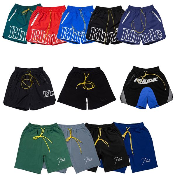 Die von Designern entworfenen Strandshorts für Herren und Damen von Rhude sind coole, atmungsaktive High-Street-Basketballhosen für Teenager Ocean Hawaiian