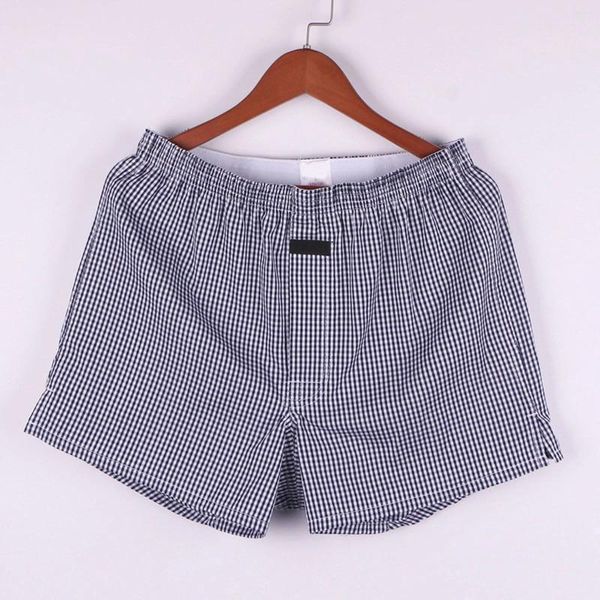 Cuecas Mens Allo Calças Algodão Solto Cueca Tamanho Grande Flat Home Pijama Shorts Ever Light