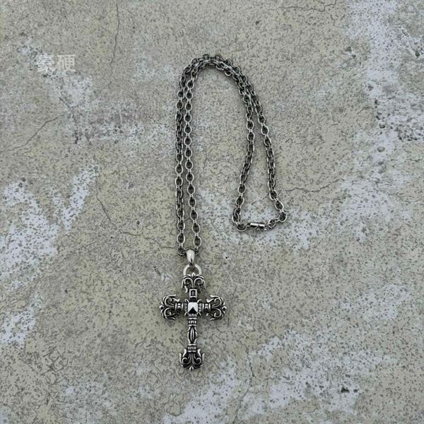 Designer Ch Cross Collana con ciondolo cromato di lusso Ancora per barca Tesoro Starlight Popolare per uomo Catene da collo da donna Collana a cuore Catena per maglioni Regalo per amante Ylma