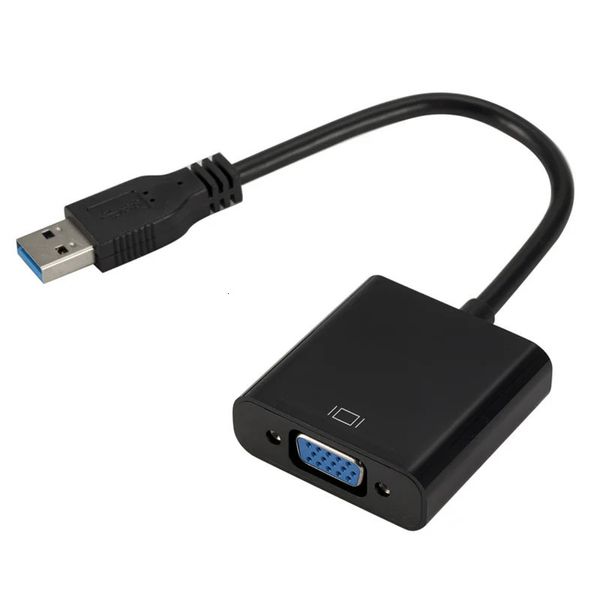 Cabo adaptador USB3 0 para VGA USB para placa gráfica externa suporta conversão XP WIN7 8 HD 231226