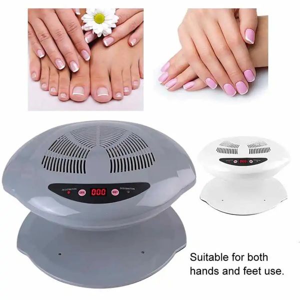 Asciugatore per unghie ad aria fredda Detergente per manicure Caldo freddo Ventilatore per asciugatura smalto Ventola da 400 W Sensore intelligente Attrezzatura per arte del salone 231226