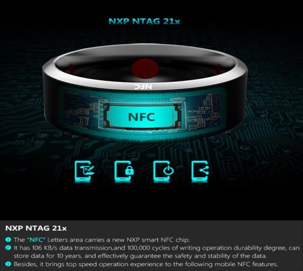 Smart Rings Носит Jakcom R3 NFC Magic для iPhone Samsung HTC Sony LG IOS Android Windows NFC Mobile Phone2212775