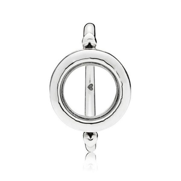 New Trendy 925 Sterling Silver Fashion Signature Floating Locket Ring per le donne Regalo della festa nuziale Fine Europe Jewelry Originale D1279E