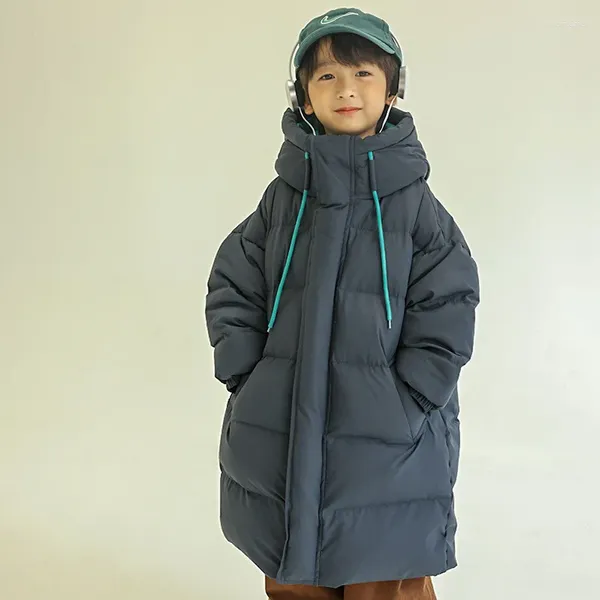 Piumino 2023 Inverno Edizione Coreana Con Cappuccio Sciolto 90 Anatra Bianca Addensato E Calore Esteso Impermeabile Per Bambini