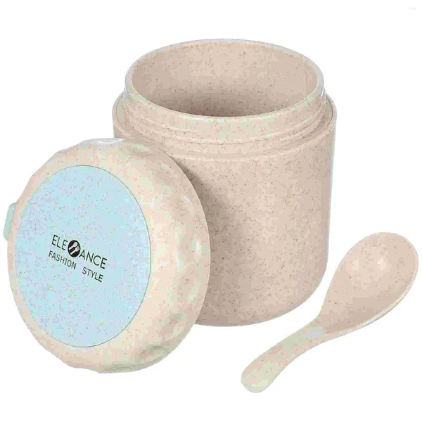 Stoviglie Bicchieri Tazza ermetica Acqua Microonde Tazza da zuppa con coperchio Latte Bottiglia portatile da viaggio a mano Studente