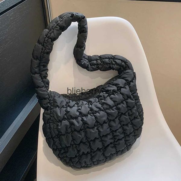 Umhängetaschen gesteppte Falten -Designer -Beutel Bubbles Wolkenhandtasche für Frauen große Kapazität Totenteilte Textur Crossbodyblyryeyes abgerollt