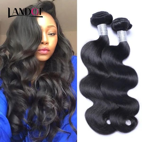 Wefts Brasileiro Onda Do Corpo Virgem Cabelo Weave Bundles Barato Extensões de Cabelo Humano Malaio Peruano Indiano Mongol Cambojano Corpo Ondulado