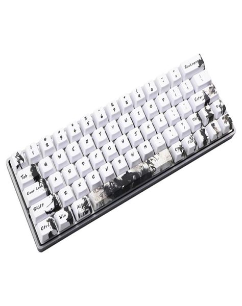 Profilo OEM per copritasti PBT tinto per interruttori MX GH60 RK61ALT61Annie poker GK61 GK64 dz60 tastiera Knight errant keycaps 210612214392