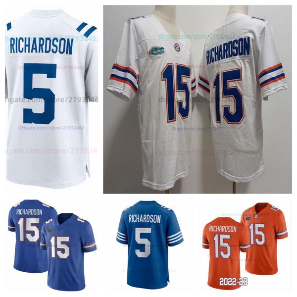 Divisa in jersey Anthony Richardson 15 maglie da calcio blu cucite personalizzate di varie dimensioni per uomo e donna