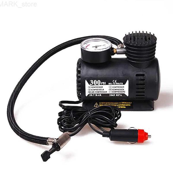 Bomba inflável 1PC12V 300psi Portátil Compressor de ar de carro Bomba de inflador de pneus Acessórios automotivos universais Ferramenta de reparo para carros Pneus de bicicleta BallL231227