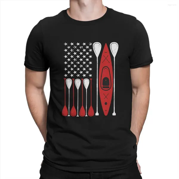 Мужские футболки, США, уникальная футболка, повседневная рубашка для каяка, для взрослых