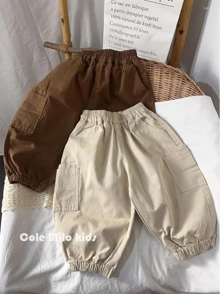 Hosen Kinder Hosen Vielseitige Koreanische Kinder Schuluniformen Herbst Jungen Mädchen Kausalen Baby Laterne Elastische Taille