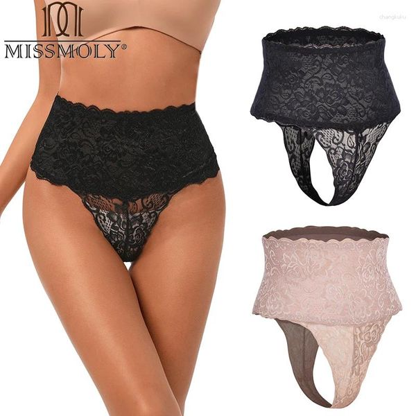 Kadın şekillendiricileri Missmoly Karın Kontrolü Shapewear Panties Kadınlar için Yüksek Belli Vücut Şey Makinesi İç çamaşırı İnce Zayıflama Kemeri Külot Dantel