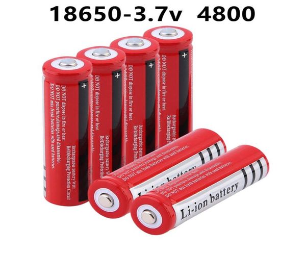 Batteria al litio 18650 37 V Volt 4800mah BRC 18650 batterie ricaricabili agli ioni di litio per torcia Power Bank81270877347317