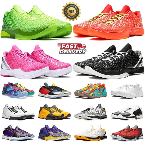 Scarpe da basket Reverse Grinch 6 Bianco Del Sol Grinch Mambacita Sweet Triple Pink Prelude Chaos What The mens trainer sports