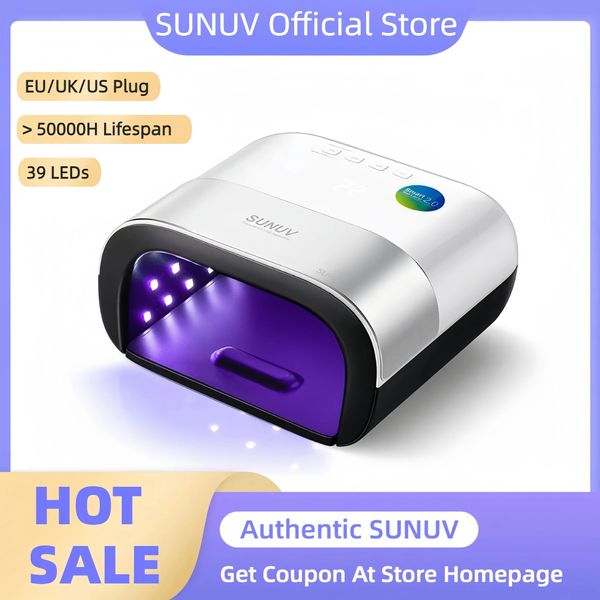 SUNUV SUN3 nageldroger Smart 20 48W UV LED-lamp met timergeheugen Onzichtbare digitale display droogmachine 231226