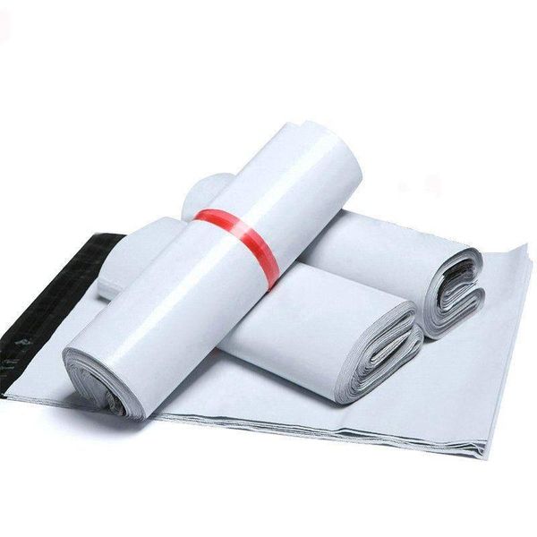 Самоклеящиеся полиэтиленовые пакеты для упаковки Белый почтовый конверт Мешок для доставки Почтовая экспресс-почтовая упаковка Uwcff Sgiok