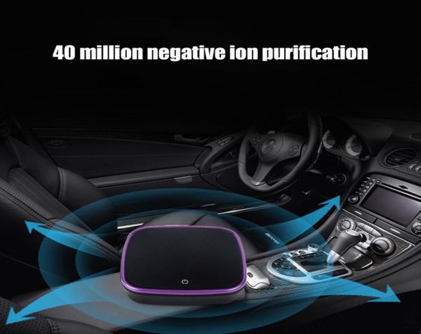 Purificatore d'aria per auto con deodorante filtro Determinante Ionizzatore negativo Ionizzatore USB Formaldeide Batteri Dispositivo di purificazione di odori Merce automatica 6981168