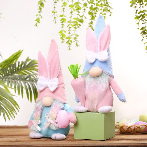 Easter Bunny Dwarf Plush Toy 30cm Easter Radish Radish Doll Doll Party Decoration Supplies Festive Home Garden
