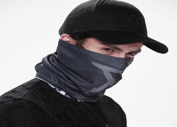 Watch Dogs Aiden Pearce MASK Cap Conjunto de sombrero de algodón Disfraz Sombrero de cosplay para hombre 6 Panel Tactique Gorras de béisbol317h5824725