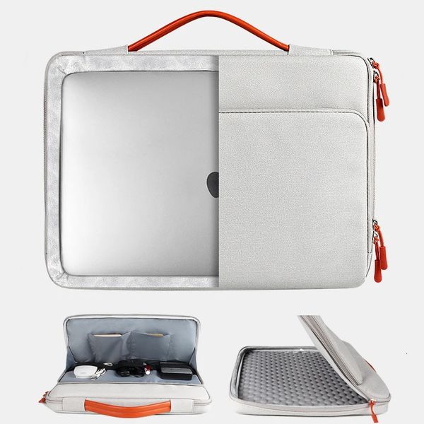 Bolsa de transporte para laptop à prova de choque 13,3 15,6 polegadas para Air 13 M2 Chip Mac Book Pro 14 15 16 Dell Acer Asus HP 231226