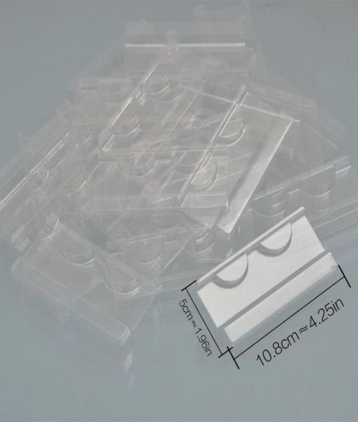 100pcspack intero in plastica trasparente ciglia trasparenti per la scatola di imballaggio per ciglia Fucice Cils 3D per ciglia con inserimento vassoio inserto per occhiali 406261404335