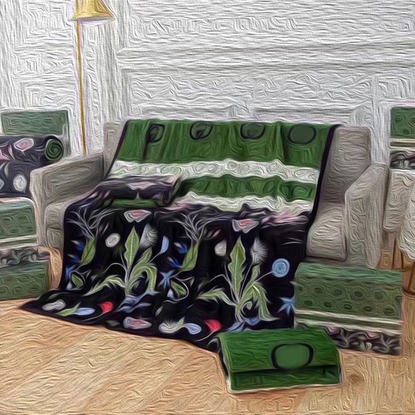 13 Styles Designer Decken Bett Sheetmulti-Purple Decke die ganze Saison Teppich Klimaanlage Carpets Geschenke mit Box CSD2312277