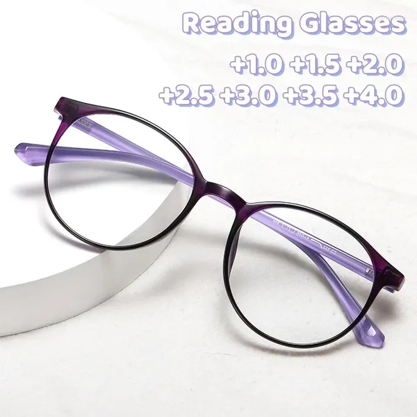 Солнцезащитные очки Ультралегкие анти-синие очки для чтения Смола высокой четкости Полный кадр Пресбиопическая усталость Дальнозоркость Очки