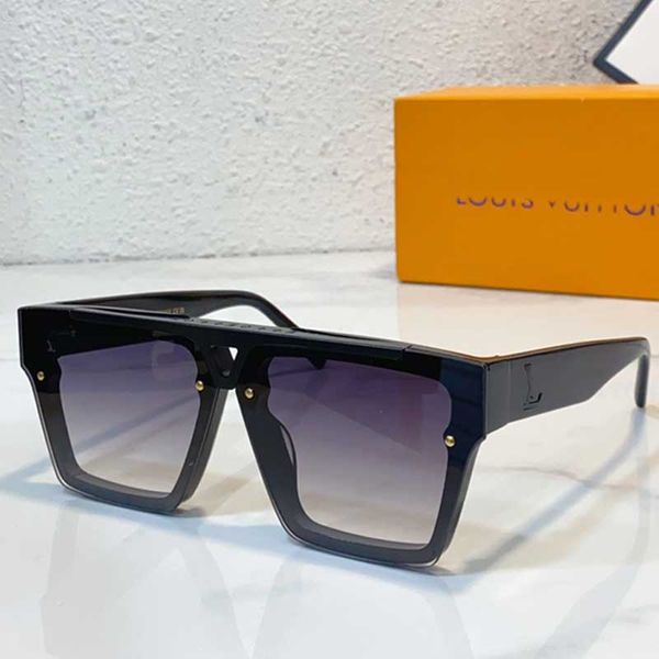 Óculos de sol milionário quadrado masculino designer Z2037E qualidade superior óculos de fibra de acetato de metal em forma de V ponte óculos de sol feminino moda férias óculos de sol