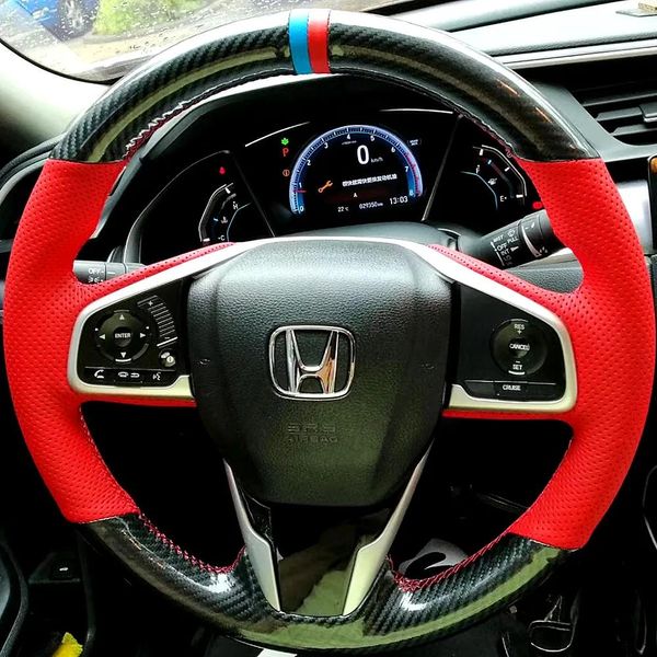 Kapaklar Karbon fiber direksiyon kapağı, Honda'nın onuncu nesil sivil crv lingpaihao gölge paylaşım alanı için uygundur