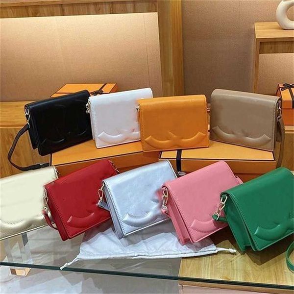 18% OFF Bolsa de grife de alta qualidade Nova Xiaoxiang Fengxin Envelope Flip Pequeno Saco Quadrado Macaron Doce e Elegante Um Ombro Crossbody Girl